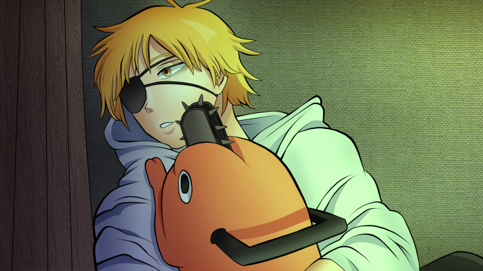 Denji and Pochita from Chainsaw Man