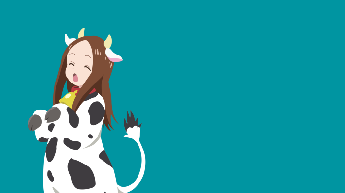 Takagi from Karakai Jouzu No Takagi-san in Cow Costume