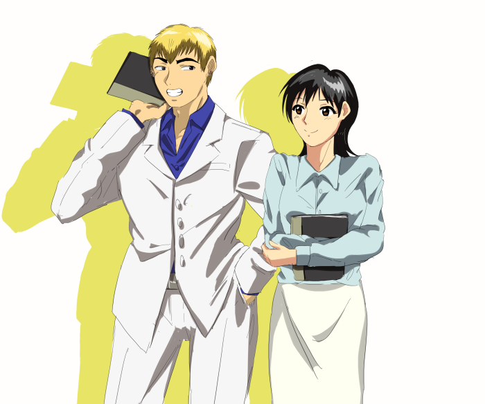 Eikichi Onizuka and Azusa Fuyutsuki from Great Teacher Onizuka