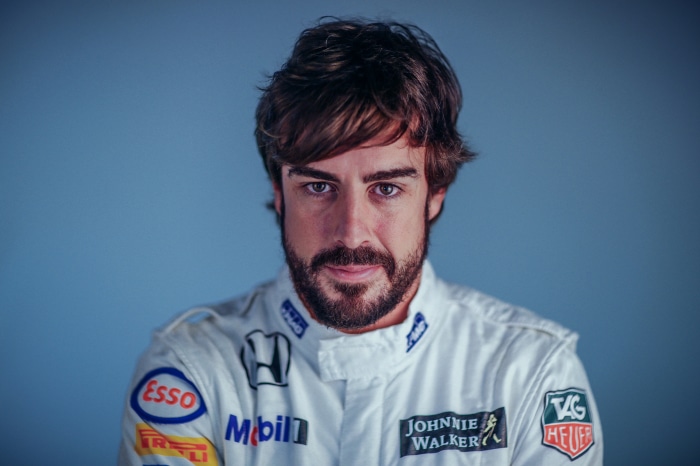 Fernando Alonso in racing suit