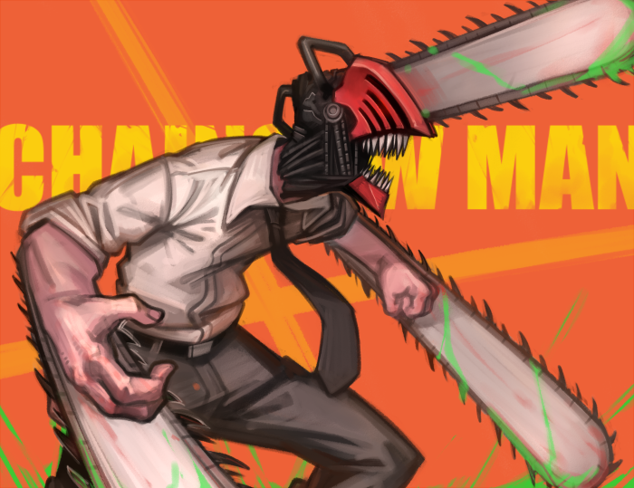 Denji from Chainsaw Man with Chainsaws
