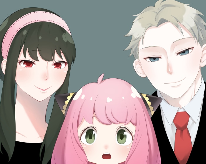 Anya, Loid, and Yor Forger from Spy X Family