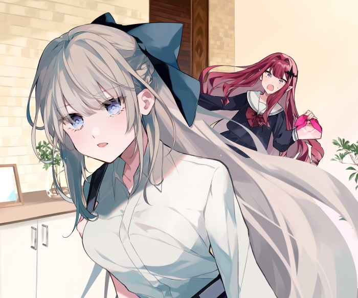 Morgan le Fay from Fate/Grand Order and Yousei-kishi Tristan