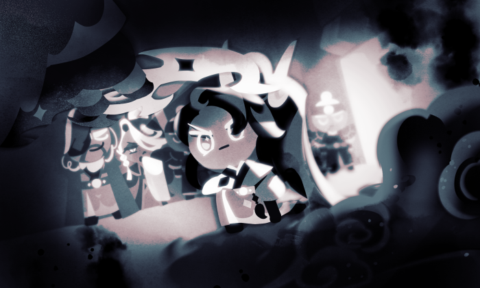Caramel Arrow Cookie and allies in Cookie Run: Kingdom