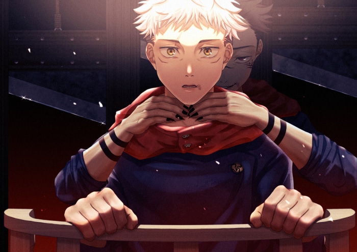 Yuji Itadori and Sukuna from Jujutsu Kaisen