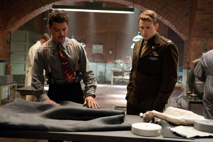 Steve Rogers and Howard Stark with Prototypes