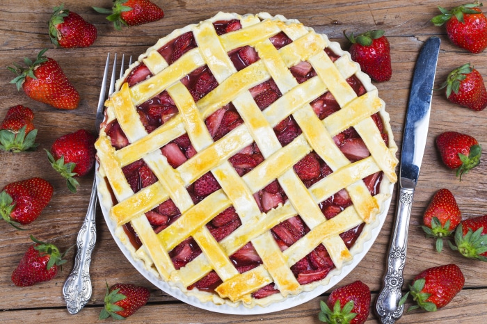 Strawberry Pie with Lattice Crust