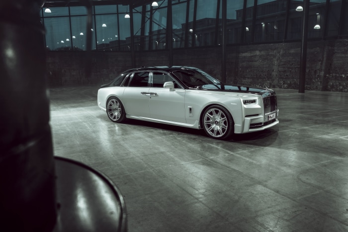 White Rolls-Royce Phantom with Black Roof