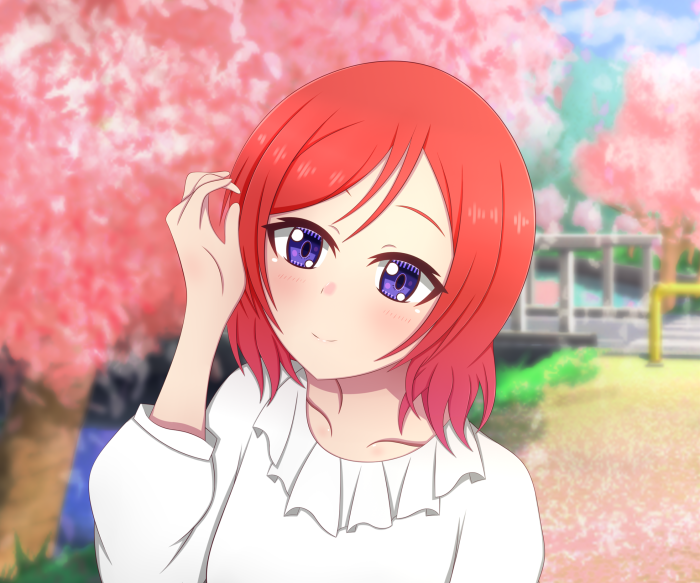 Maki Nishikino from Love Live! in park