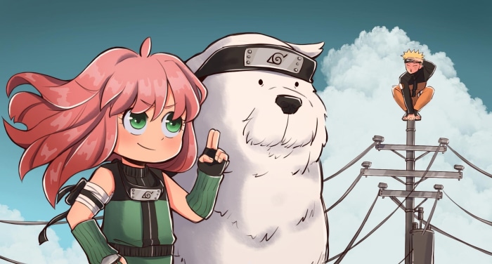 Anya Forger, Bond, and Naruto Crossover