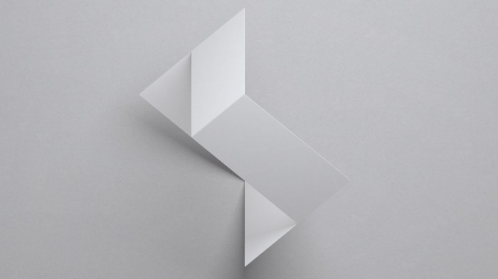 Abstract White Shapes 4K