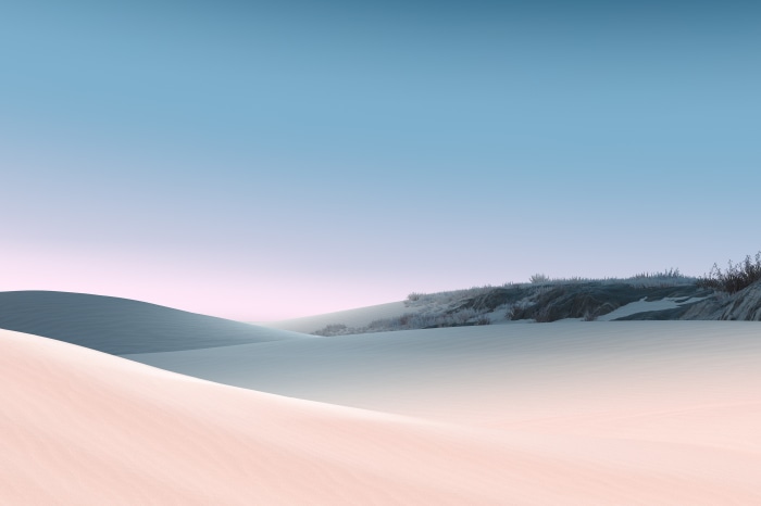 Desert dunes with soft lighting