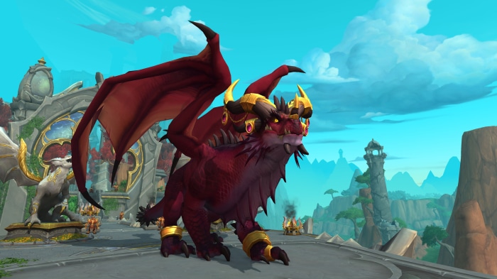 Red Dragon from World of Warcraft: Dragonflight 4K