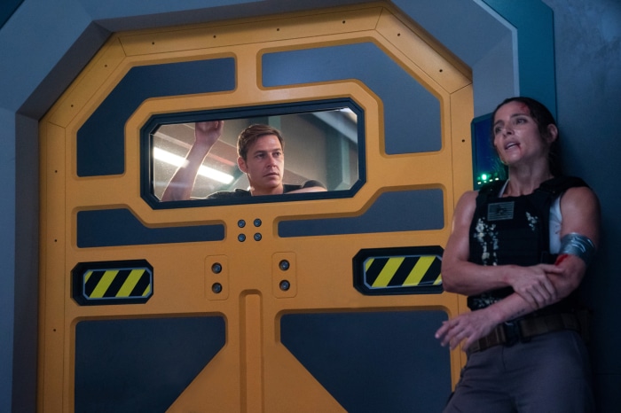 Luke Bracey and Elsa Pataky in Interceptor