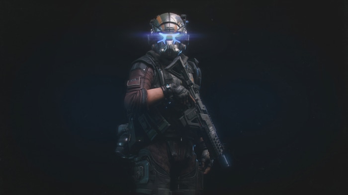 Soldier with rifle in Titanfall 2 4K