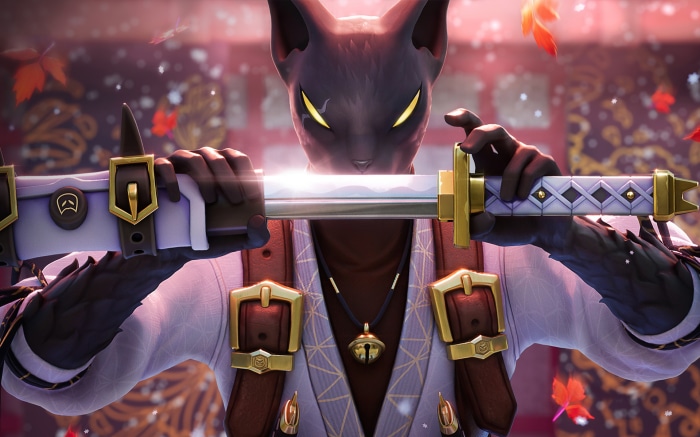 Azuki Outfit character holding a katana