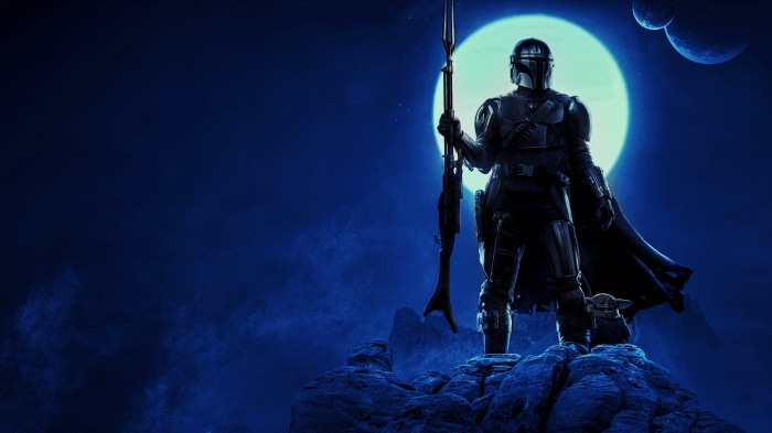 The Mandalorian and Grogu from Star Wars