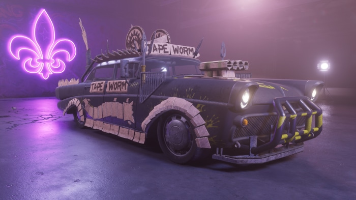 Customized car "Tape Worm" from Saints Row (2022) 4K
