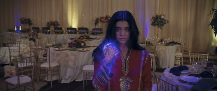 Kamala Khan from Ms. Marvel with glowing fist