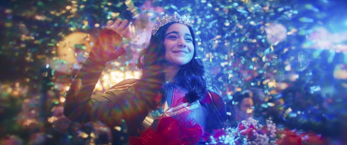 Kamala Khan from Ms. Marvel wearing a crown