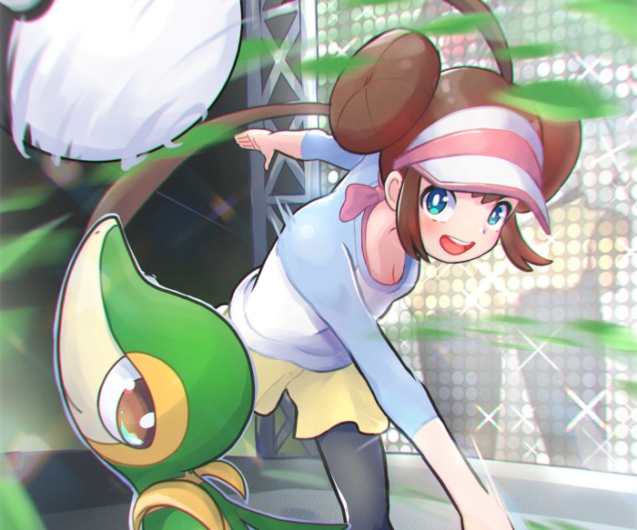 Mei and Snivy from Pokemon Black and White 2