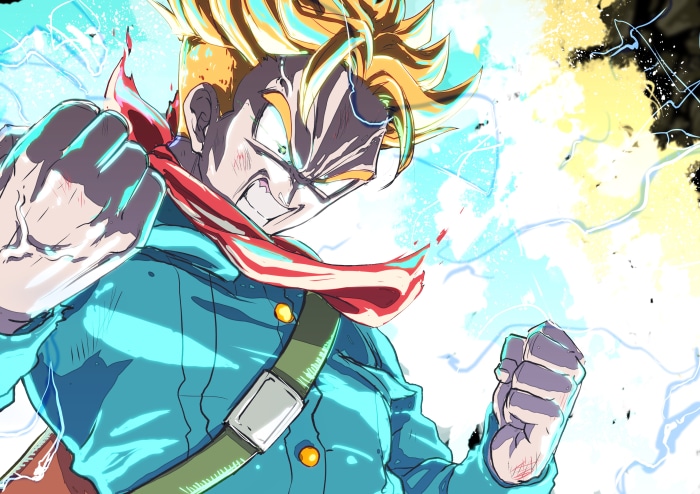 Trunks from Dragon Ball Z in Super Saiyan 2