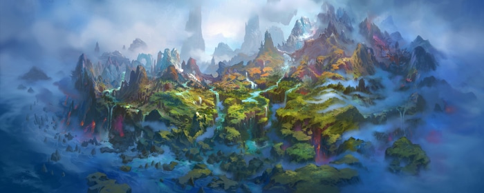 World of Warcraft: Dragonflight landscape