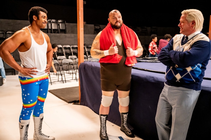 Young Rock wrestling scene