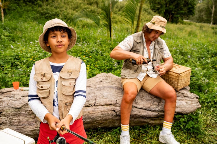 Boy and Man Fishing