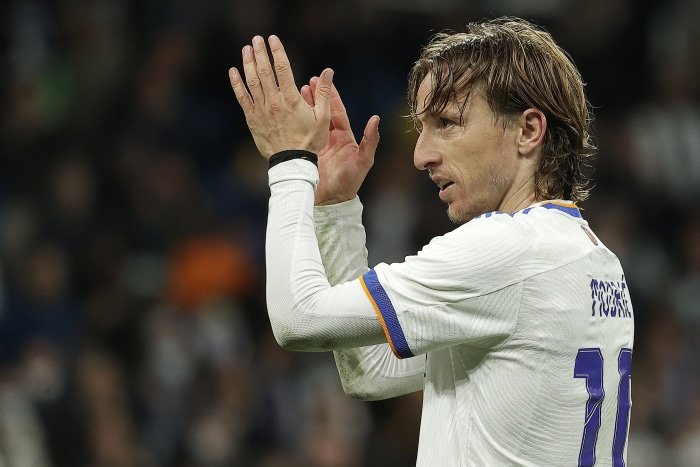Luka Modrić in Real Madrid uniform