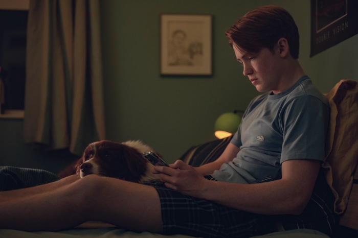 Nick and his dog from Heartstopper