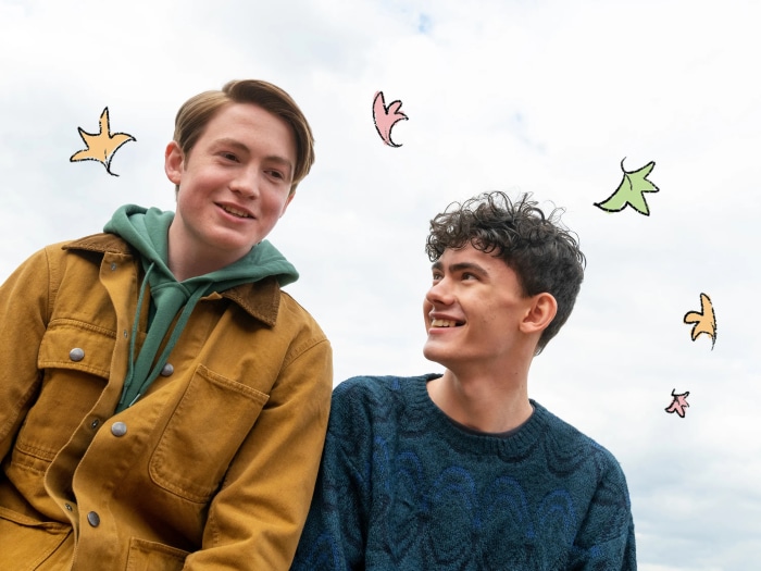 Nick and Charlie from Heartstopper
