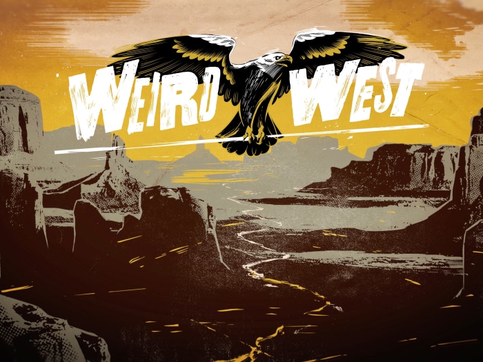 Weird West Eagle Over Canyon
