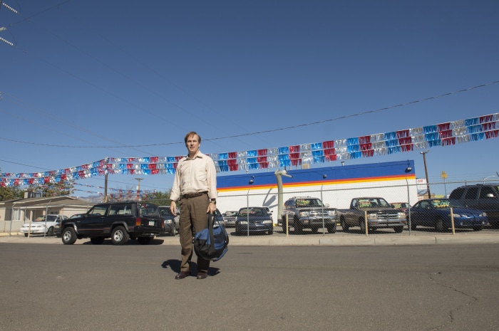 Saul Goodman at a Car Dealership