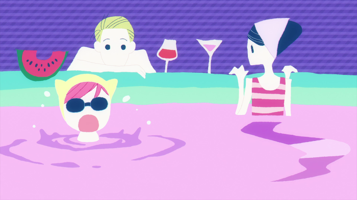 Spy x Family Abstract Art Swimming Pool