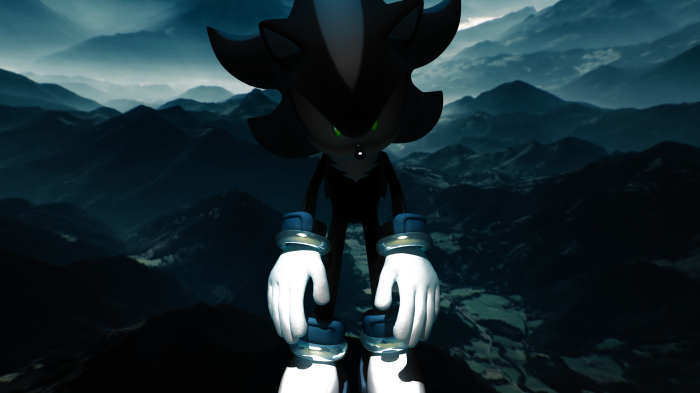 Mephiles the Dark in a Mountain Landscape