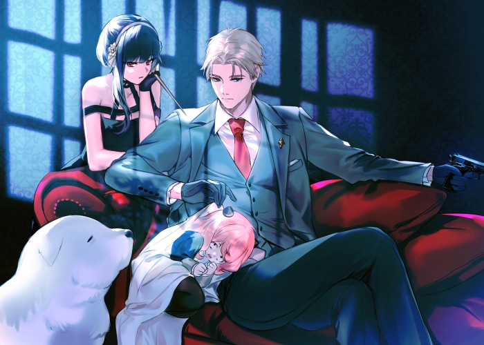 Loid, Yor, Anya, and Bond Forger from Spy X Family