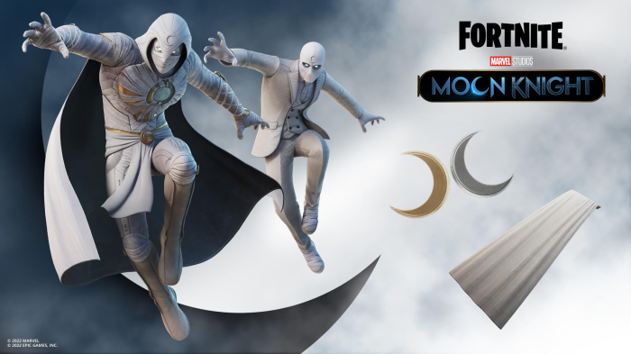 Moon Knight from Fortnite Marvel Studios
