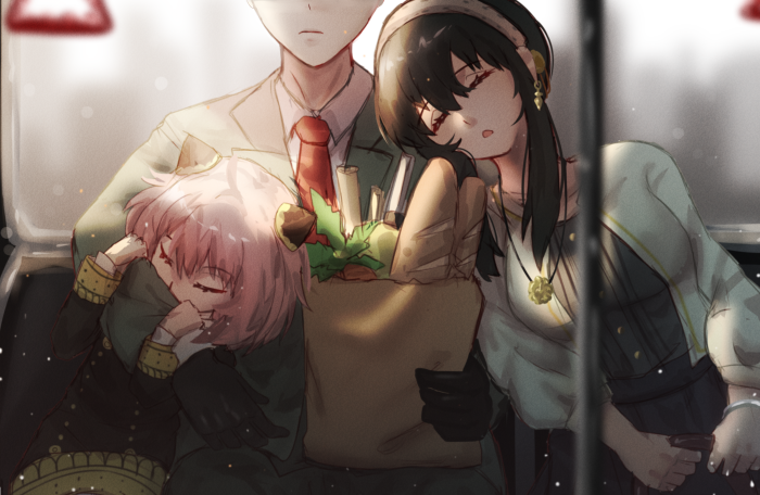 Anya and Yor Forger from Spy X Family sleeping