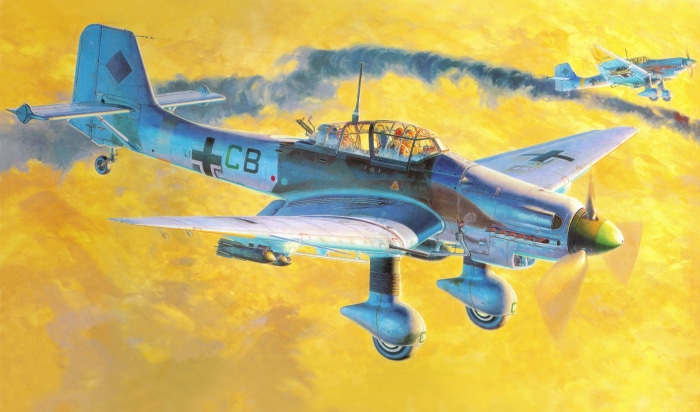 Junkers Ju 87 Stuka aircraft in flight