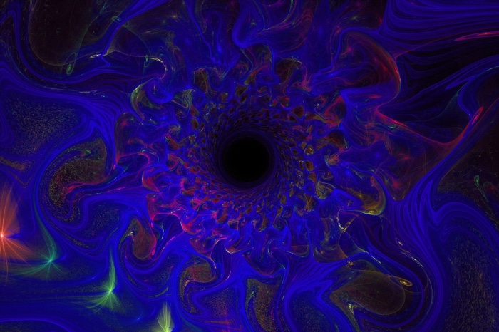 Abstract Blue Swirl