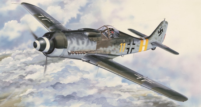Focke-Wulf Fw 190 of the Luftwaffe in flight
