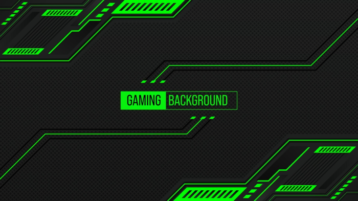 Gaming Background with Green Accents