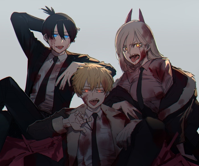 Aki, Power, and Denji from Chainsaw Man
