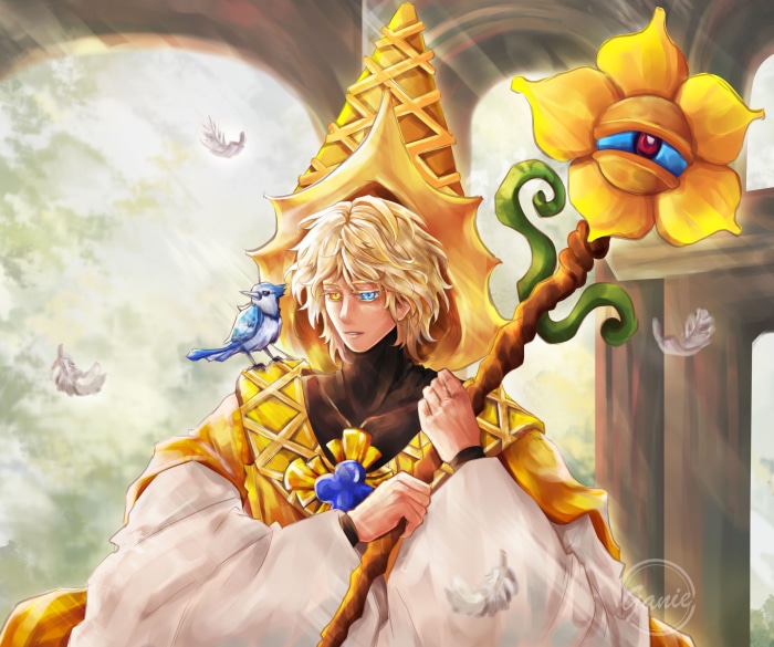 Pure Vanilla Cookie in Golden Robes from Cookie