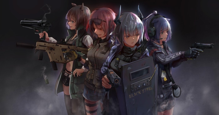 Arknights characters with weapons