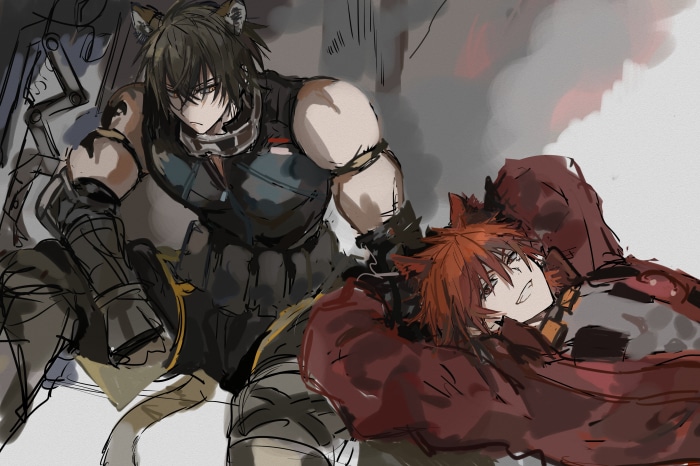 Broca and Chiave from Arknights 4K