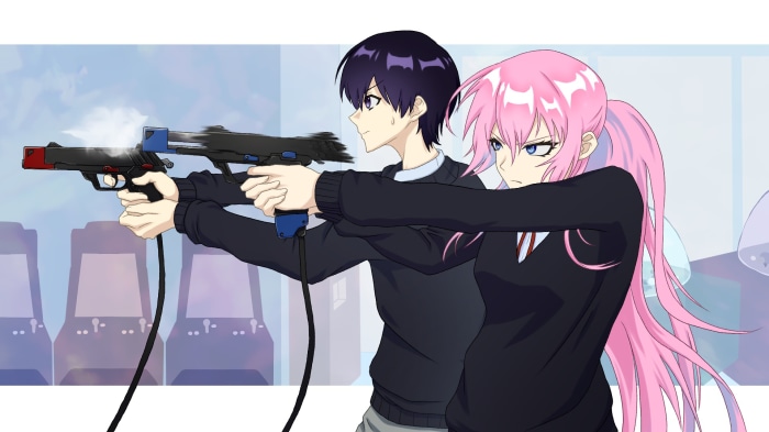 Yuu Izumi and Micchon Shikimori from Shikimoris Not Just A Cutie