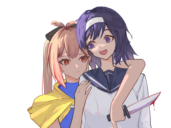 Menou and Akari from The Executioner and Her Way of Life