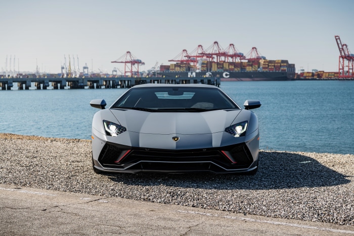 Lamborghini Aventador LP 780-4 Ultimae by the sea